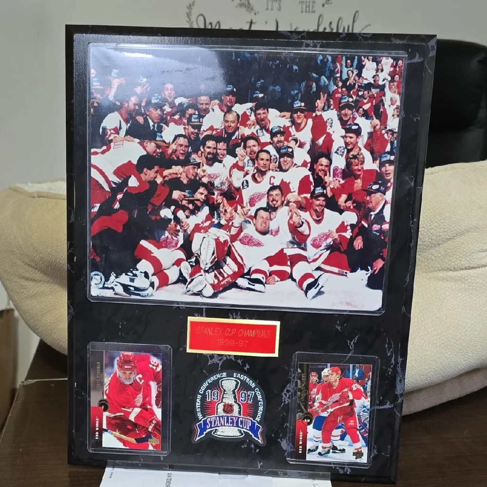 Black Framed Hockey Team Photo Collage
